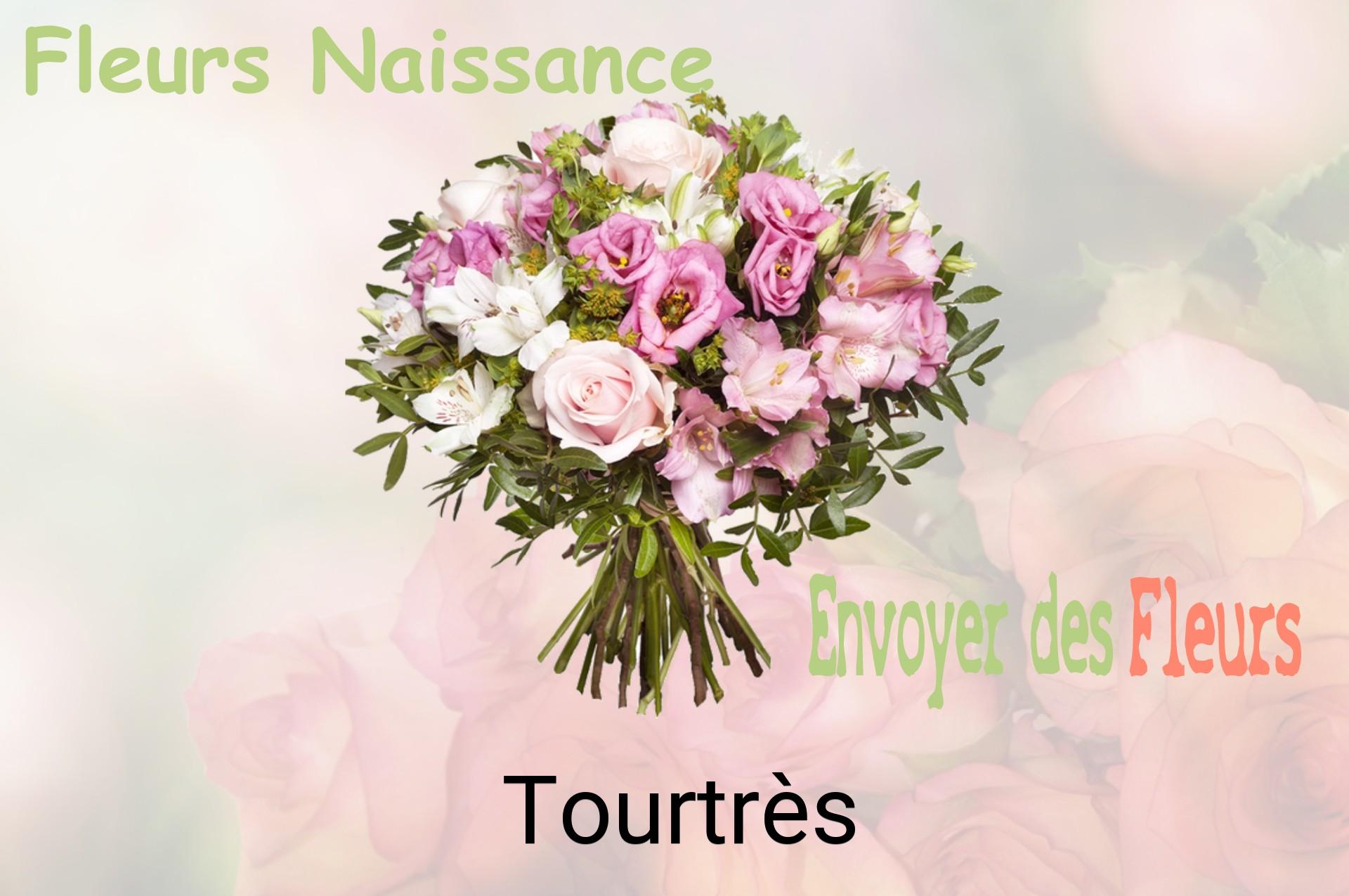 Bouquet de fleurs de naissance livré à Tourtrès